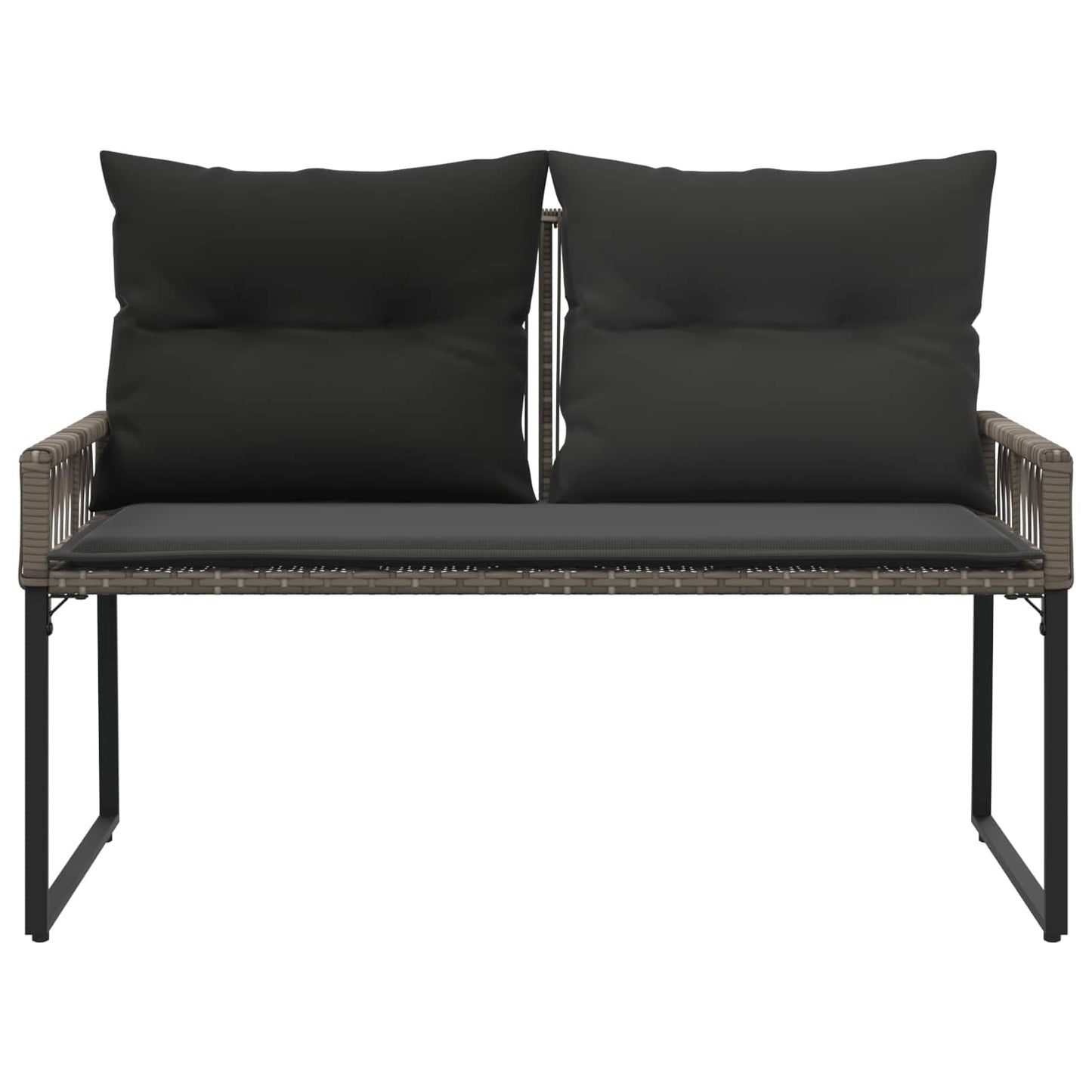 Bank Outdoor 2 -Seater 4 stk. 110 x 59 x 82 cm Poly-Rattan
