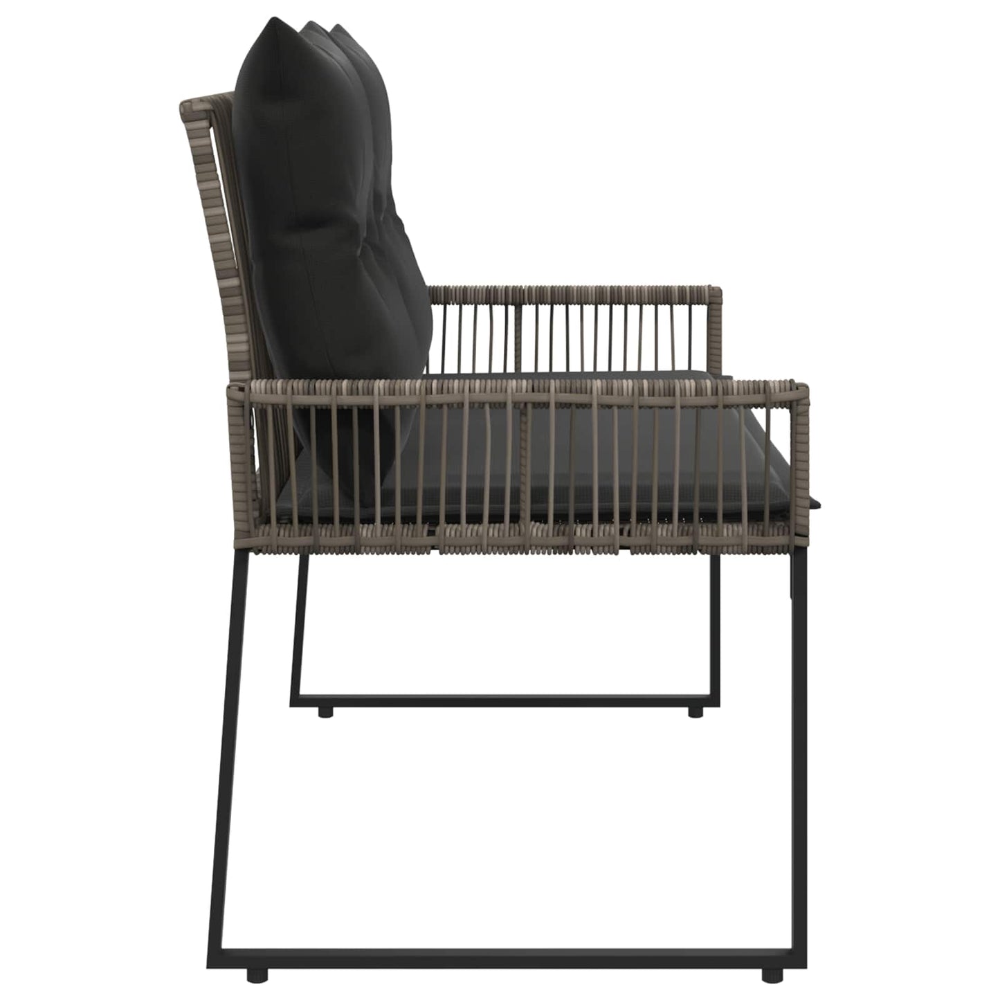 Bank Outdoor 2 -Seater 4 Stk. 110 x 59 x 82 cm Poly-Rattan