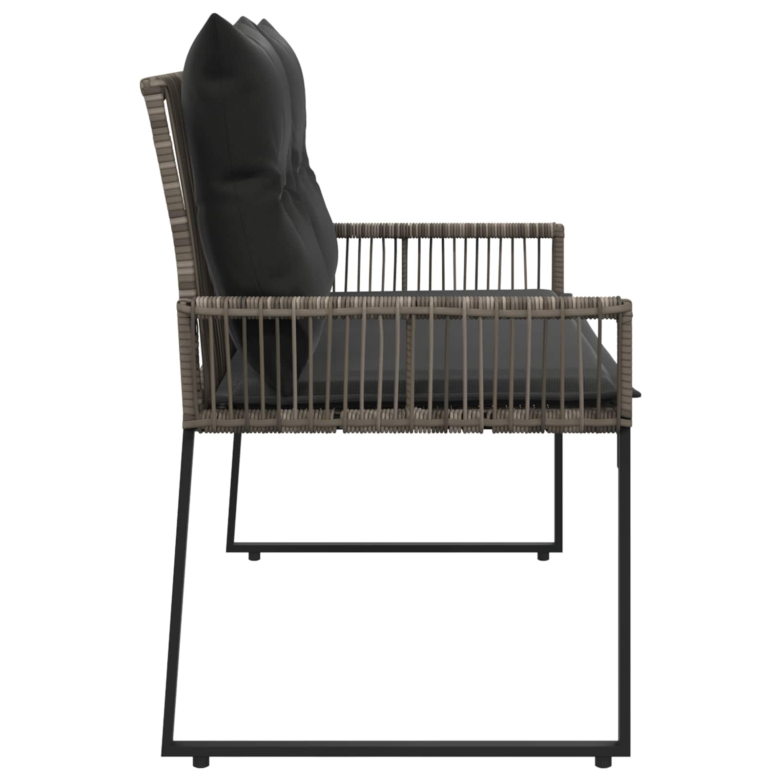 Bank Outdoor 2 -Seater 4 Stk. 110 x 59 x 82 cm Poly-Rattan