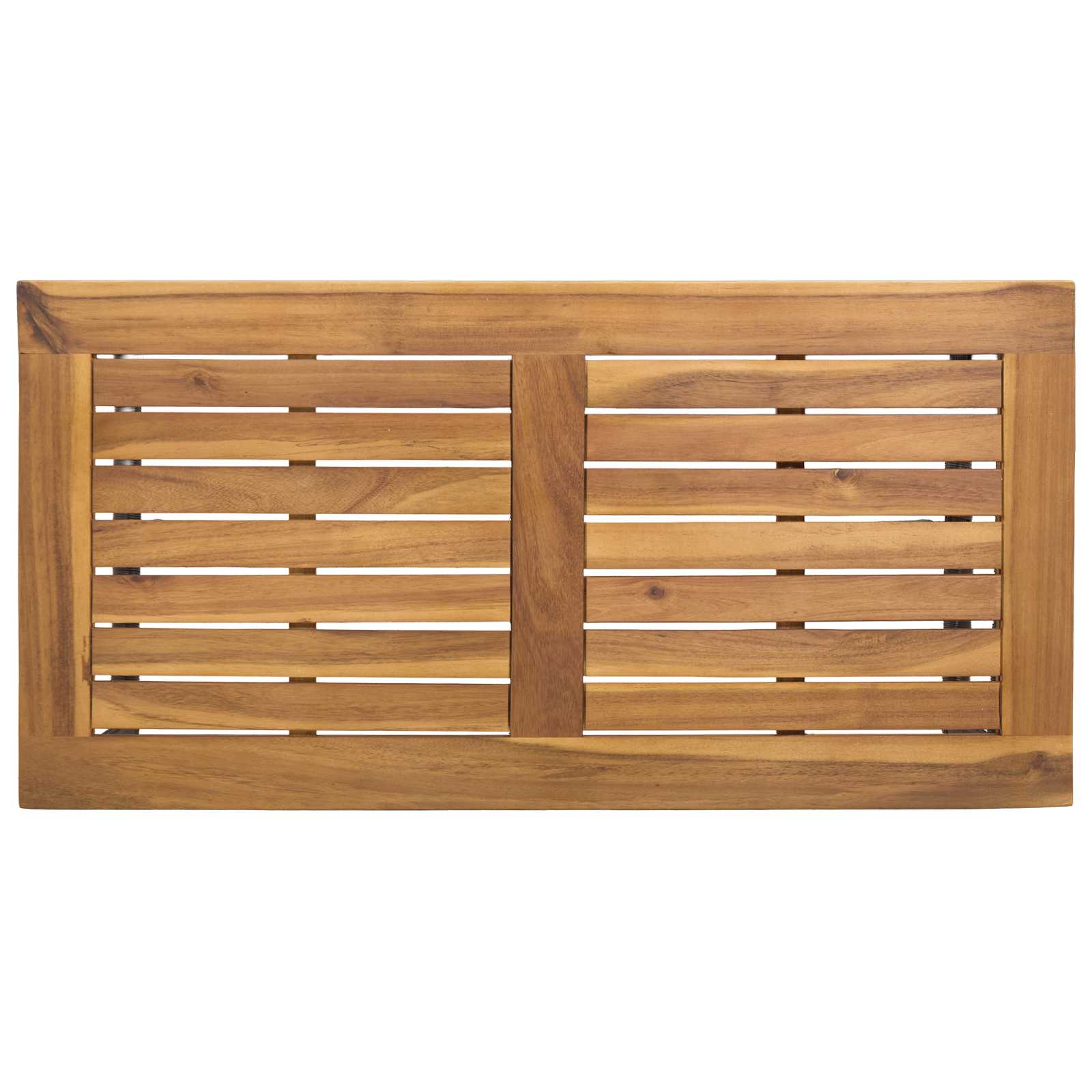 Tisch für Outdoor Grau und Braun 80 x 40 x 40 cm Poly-Rattan