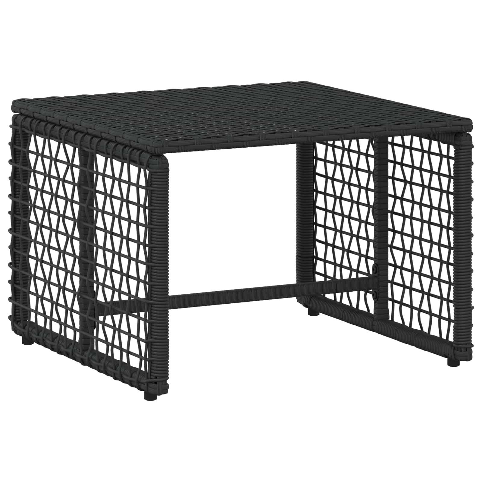Gartenmöbel Set 5 Stk. Schwarz und Weiß