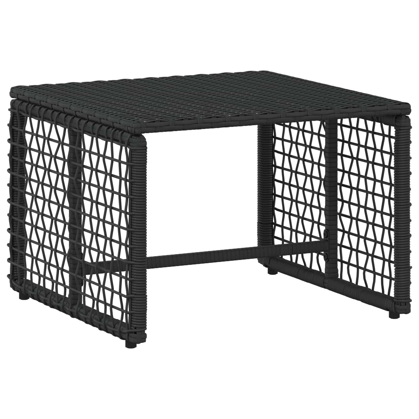 Gartenmöbel Set 5 stk. Schwarz und Weiß