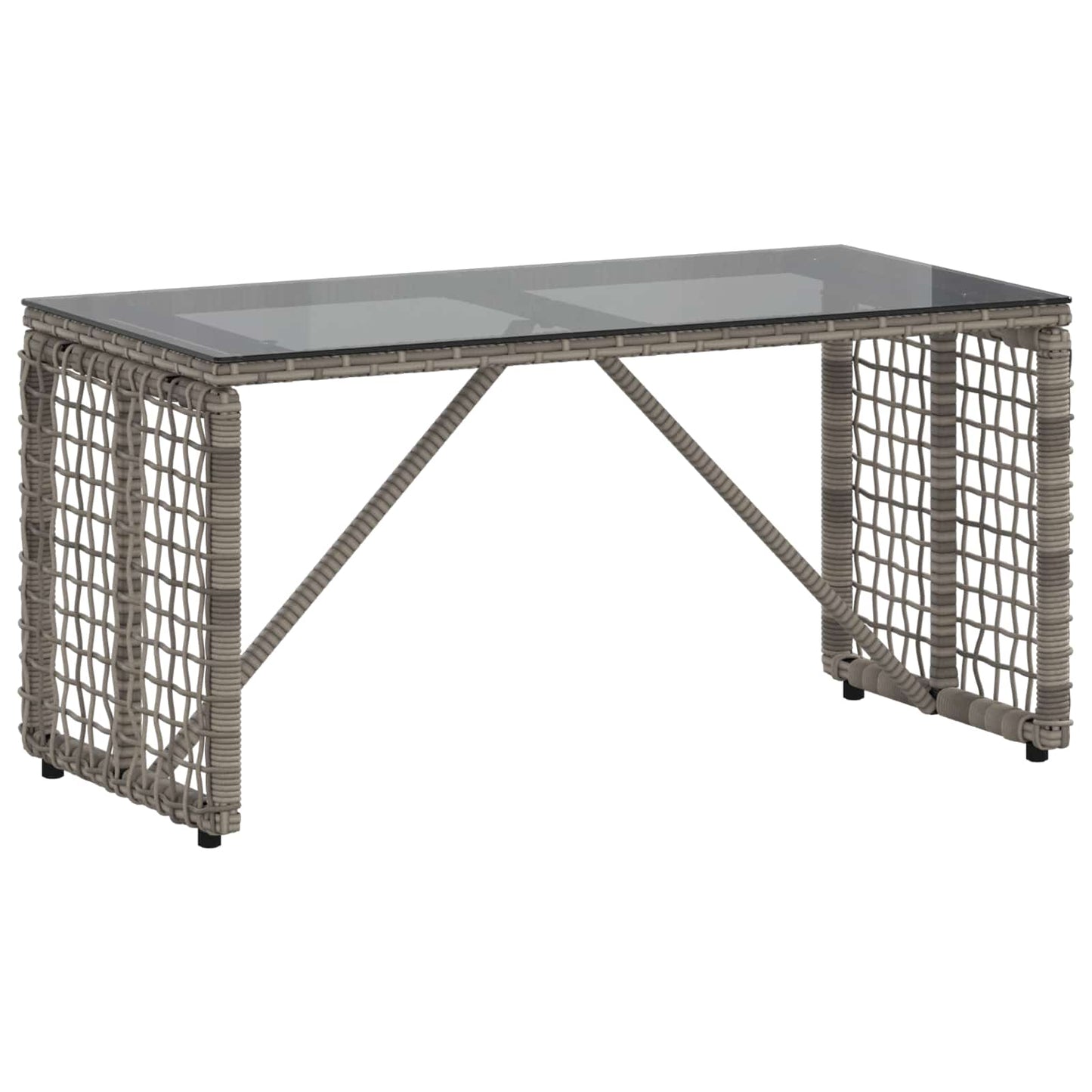 Tisch für Outdoor Grau und Schwarz 80 x 40 x 40 cm