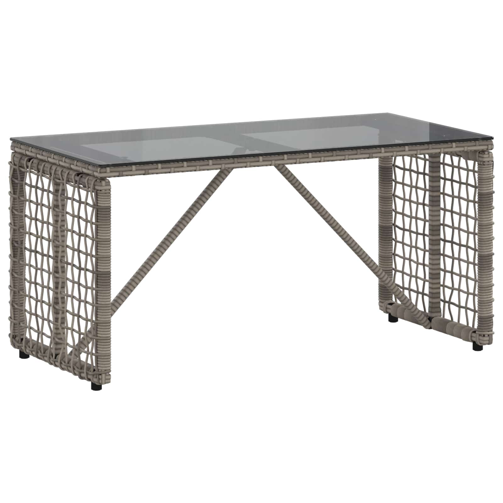 Tisch für Outdoor Grau und Schwarz 80 x 40 x 40 cm