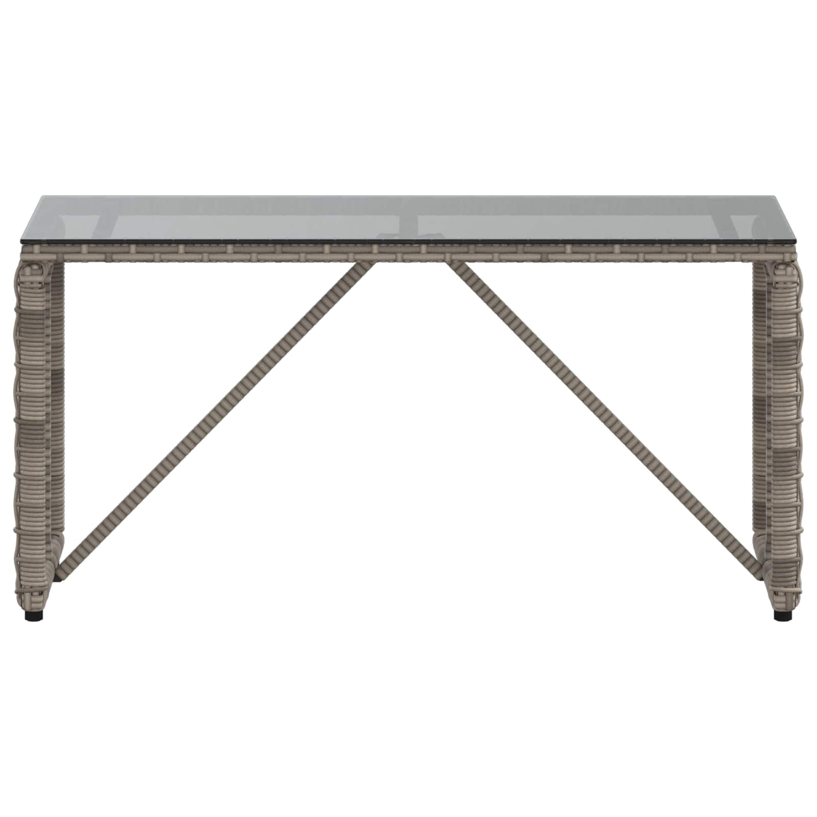 Tisch für Outdoor Grau und Schwarz 80 x 40 x 40 cm
