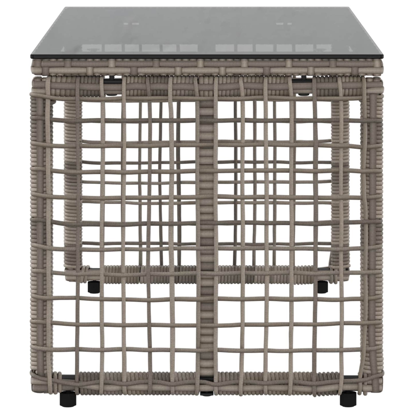 Tisch für Outdoor Grau und Schwarz 80 x 40 x 40 cm