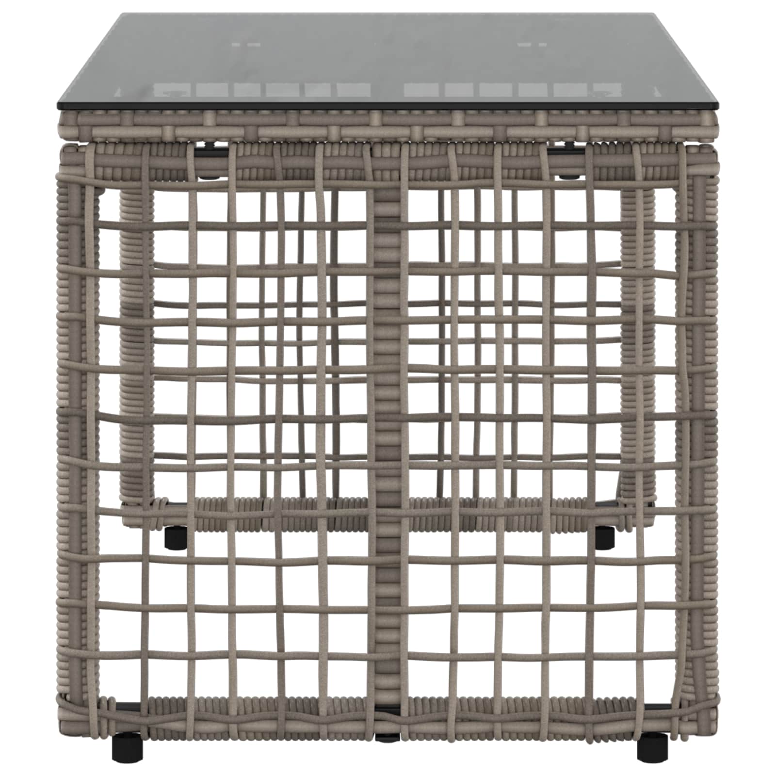 Tisch für Outdoor Grau und Schwarz 80 x 40 x 40 cm