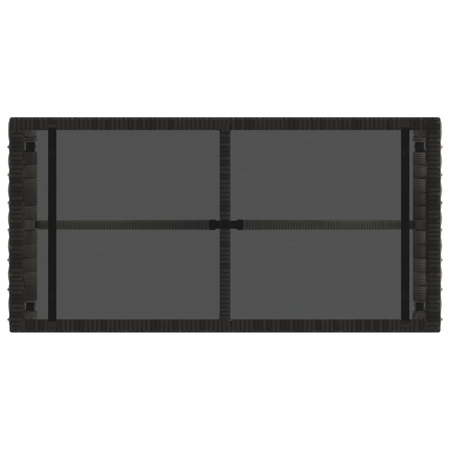 Tisch für Outdoor Grau und Schwarz 80 x 40 x 40 cm