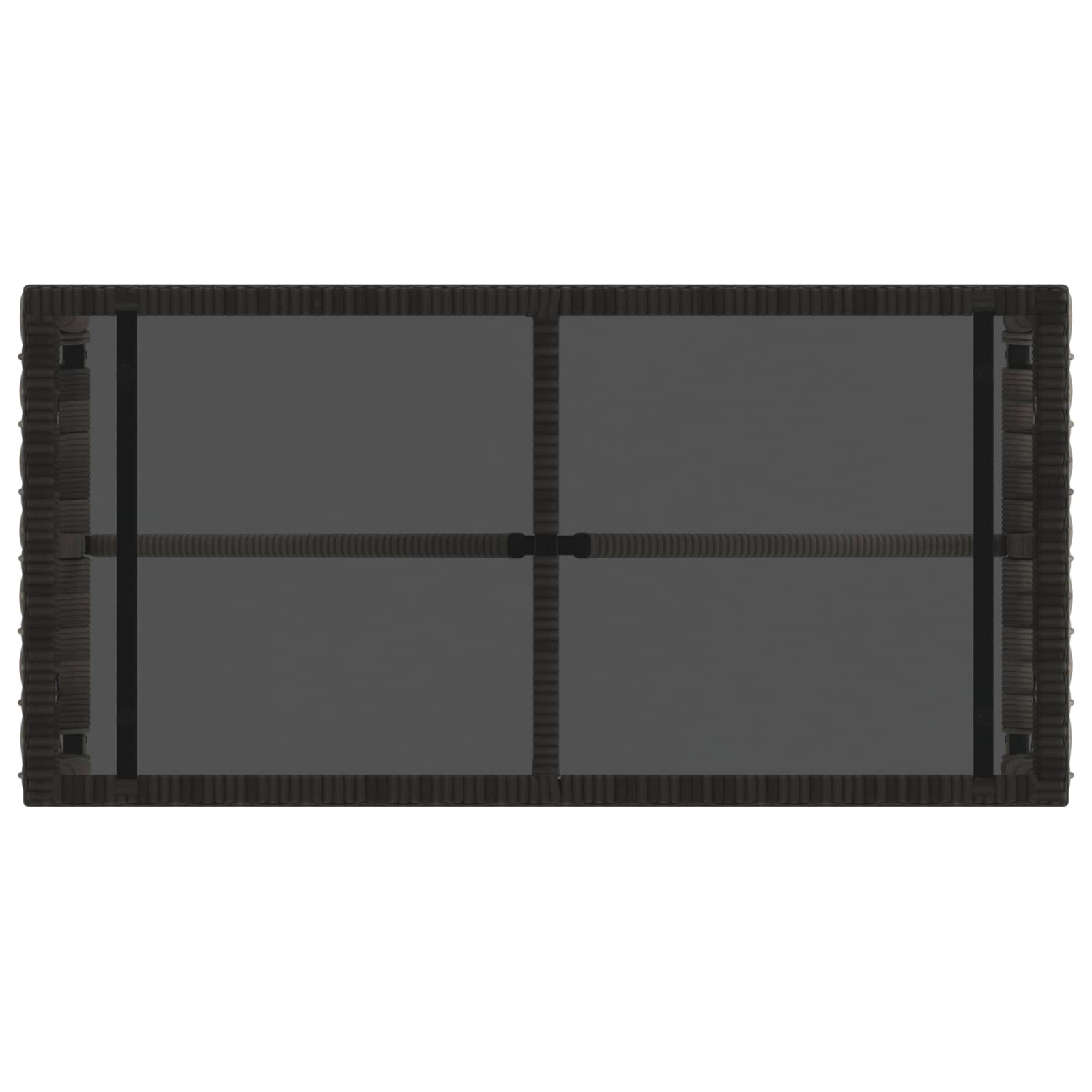 Tisch für Outdoor Grau und Schwarz 80 x 40 x 40 cm
