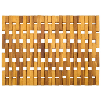 Badematten 2 stk. Natur 44 x 60 cm Massivholz Akazie