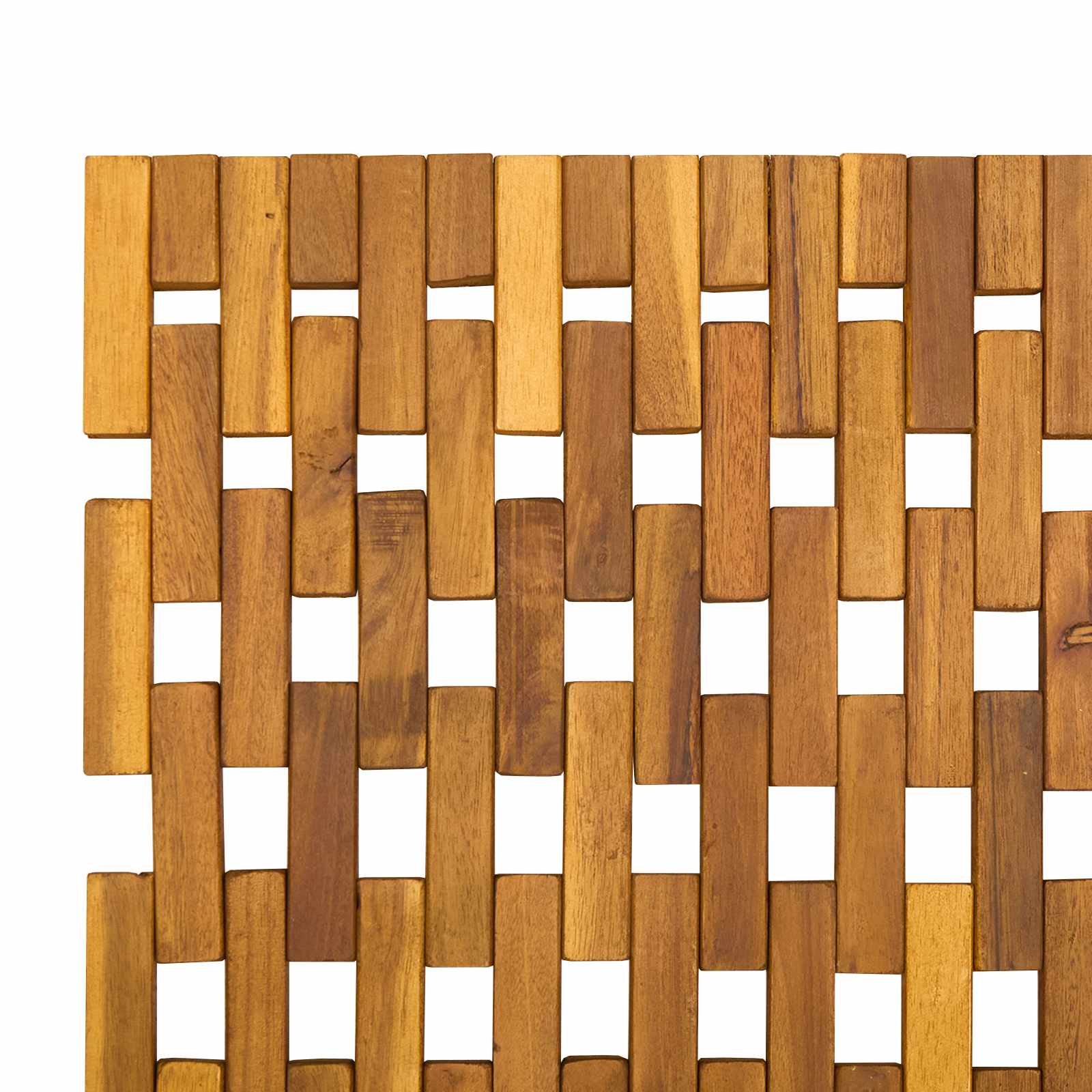 Badematten Natur 105 x 160 cm Massivholz Akazie