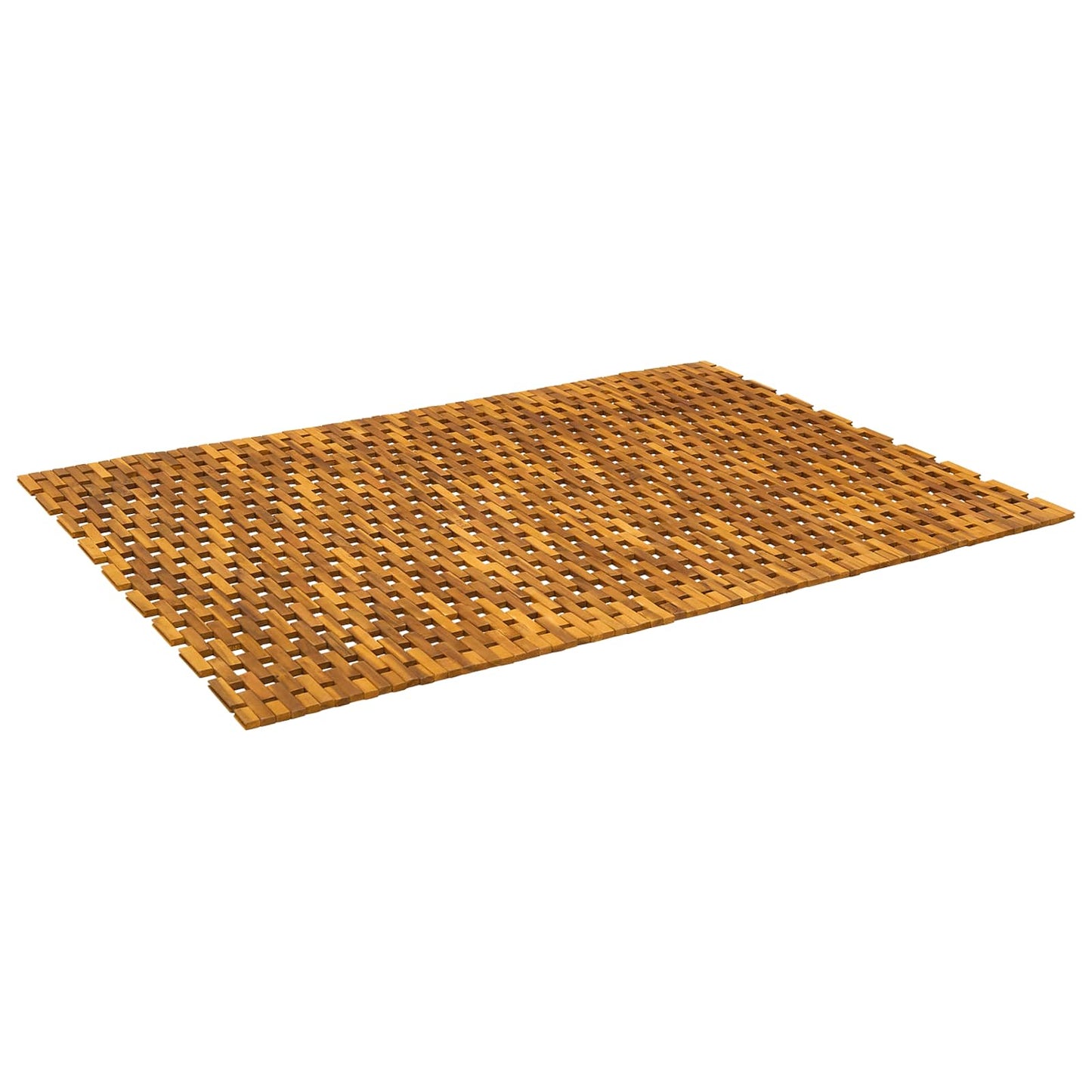 Badematten Natur 105 x 160 cm Massivholz Akazie