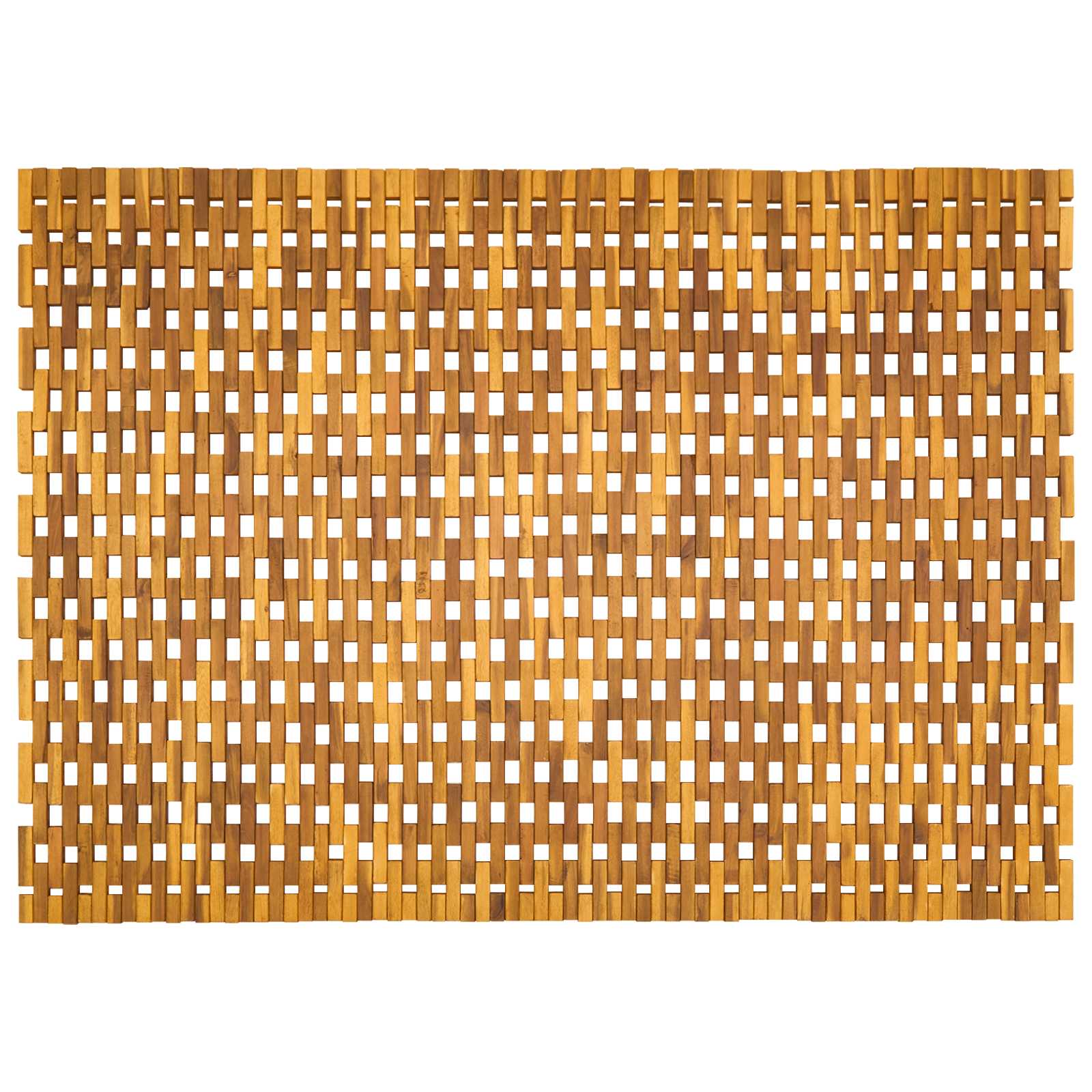 Badematten Natur 105 x 160 cm Massivholz Akazie