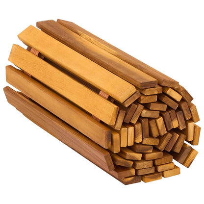 Gartenweg Natur 200 x 40 cm Massivholz Akazie