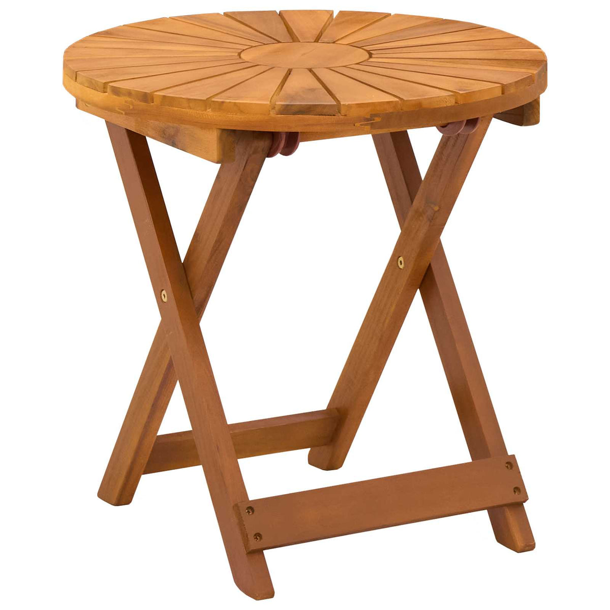 Bistrotisch Natur Ø45 x 45 cm Massivholz Akazie
