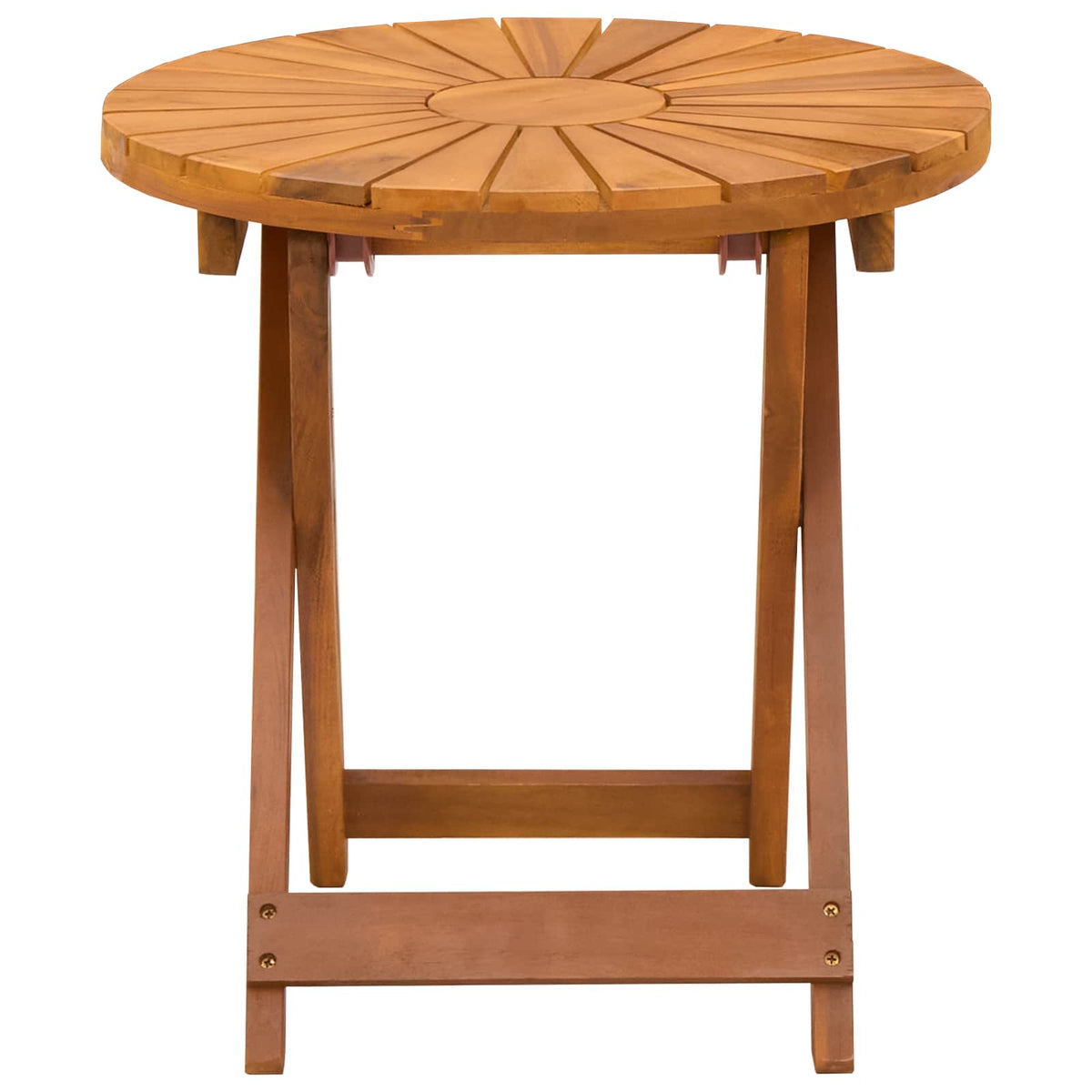 Bistrotisch Natur Ø45 x 45 cm Massivholz Akazie