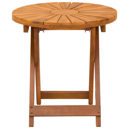 Bistrotisch Natur Ø45 x 45 cm Massivholz Akazie
