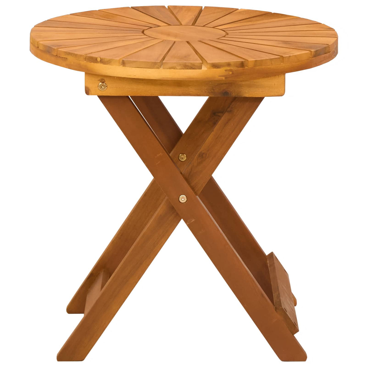Bistrotisch Natur Ø45 x 45 cm Massivholz Akazie