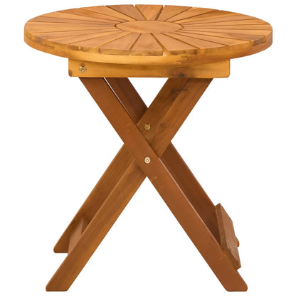 Bistrotisch Natur Ø45 x 45 cm Massivholz Akazie
