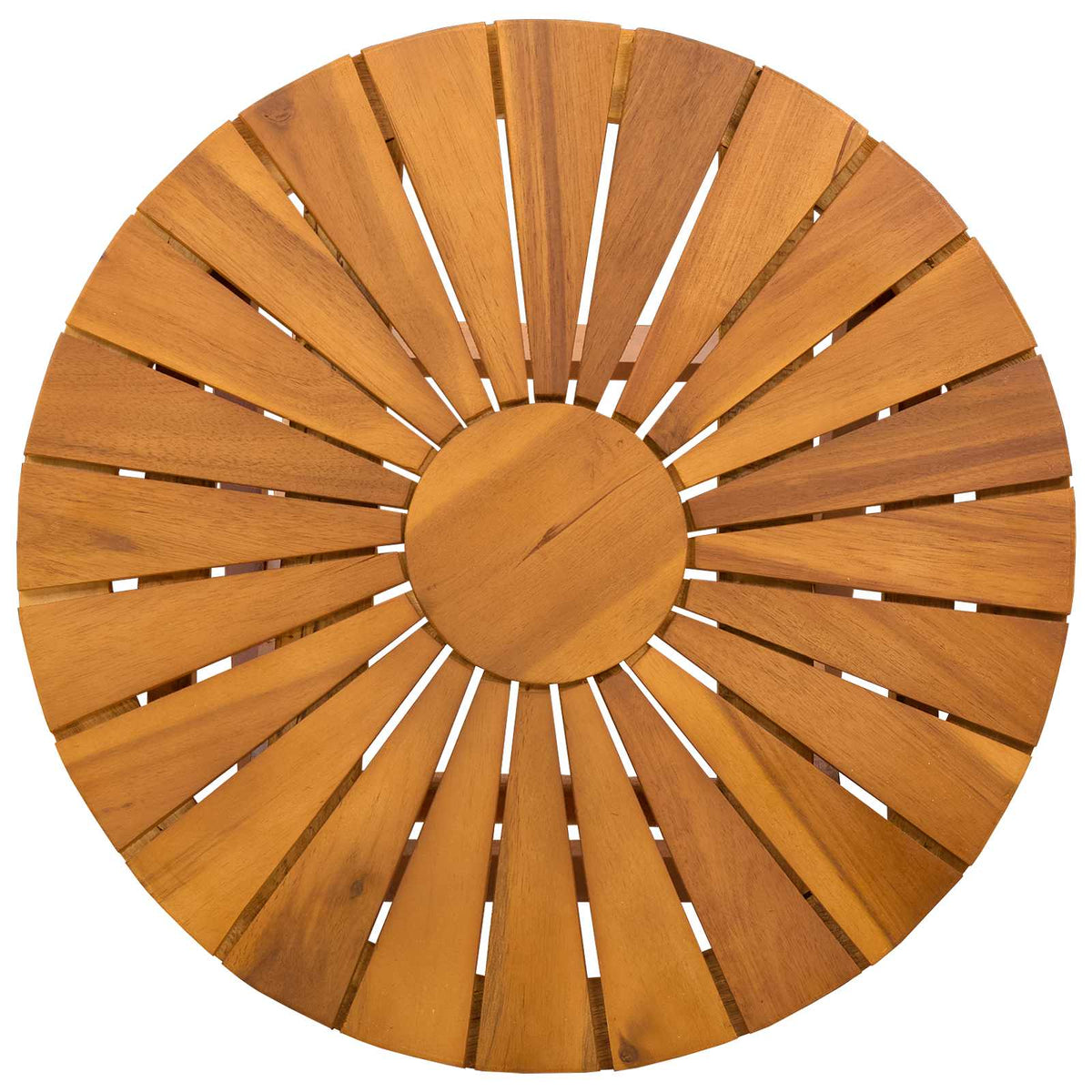 Bistrotisch Natur Ø45 x 45 cm Massivholz Akazie