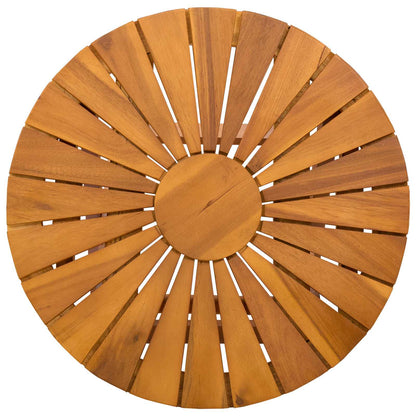 Bistrotisch Natur Ø45 x 45 cm Massivholz Akazie