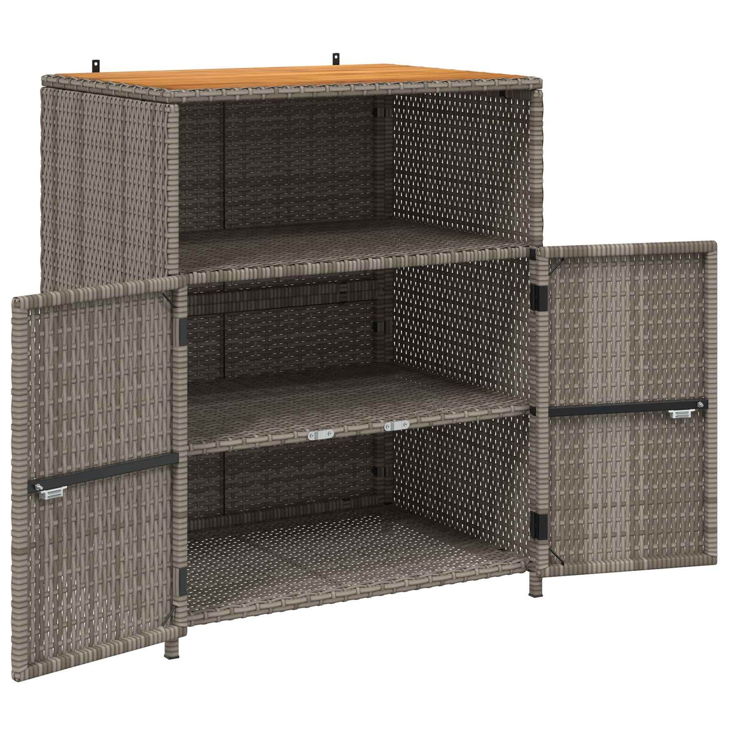 Schrank mit Tür Grau 70 x 50 x 87 cm Polyester und Roly Ratten