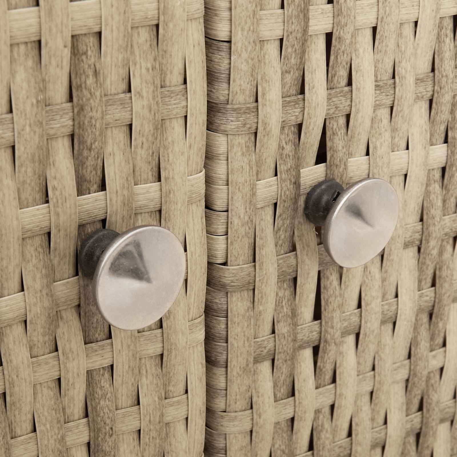 Schrank mit Tür Beige 70 x 50 x 87 cm Polyester und Roly Ratten