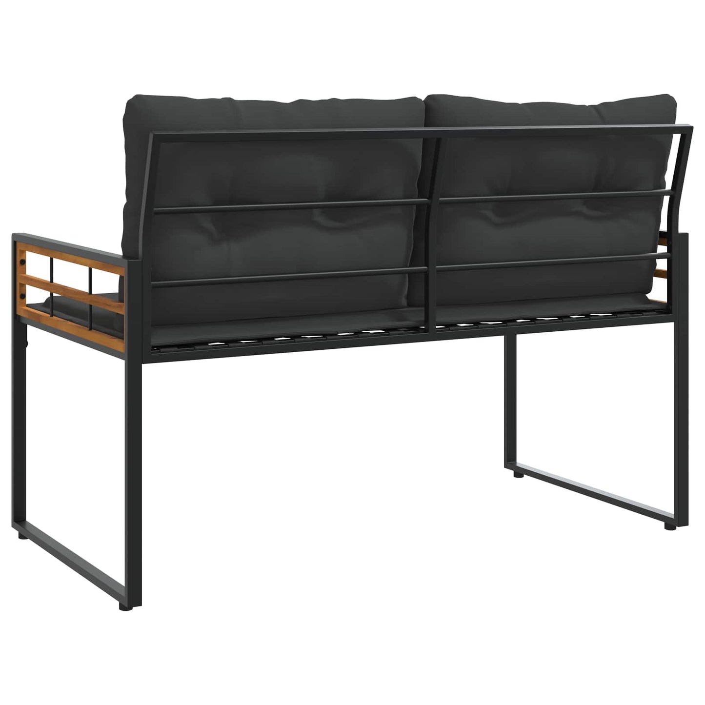 Holz-Lagenbank 114 x 55 x 77 cm Blassgrau Rechteckig