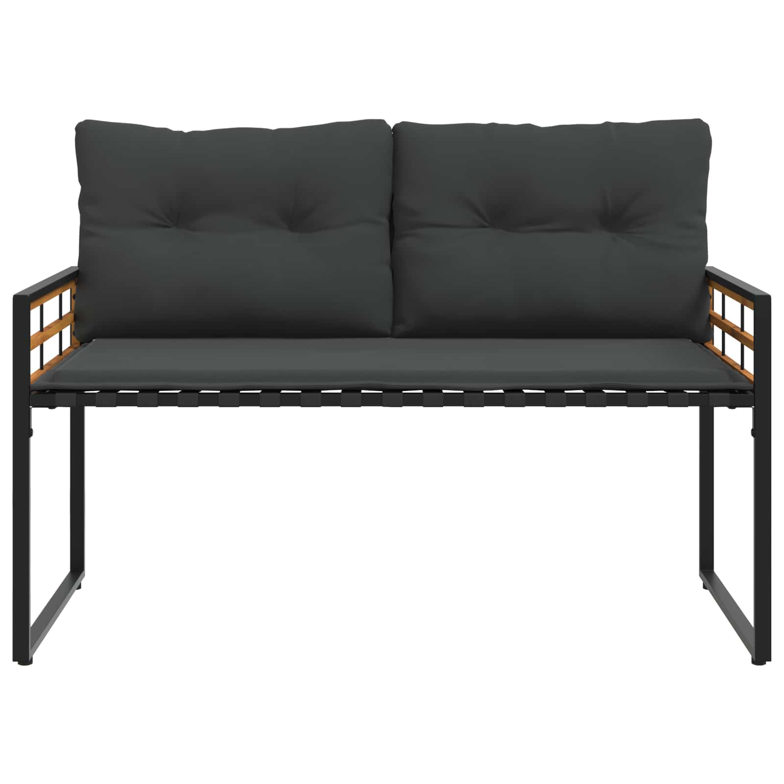 Holz-Lagenbank 114 x 55 x 77 cm Blassgrau Rechteckig