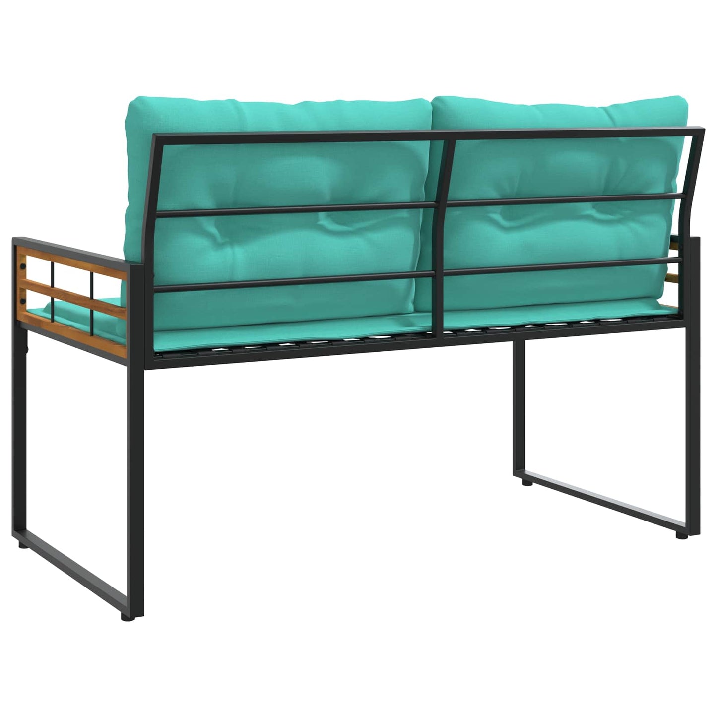 Holz-Lagenbank 114 x 55 x 77 cm Türkis Rechteckig