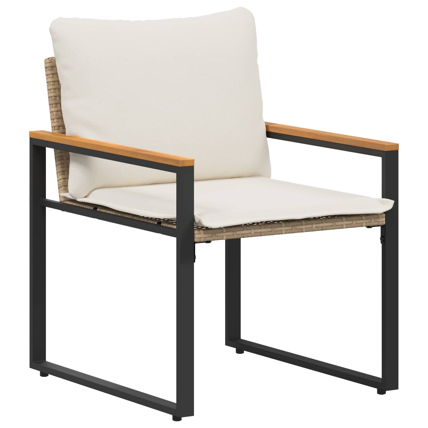 Möbelsets 3 stk. Beige und Cremeweiß Rattan