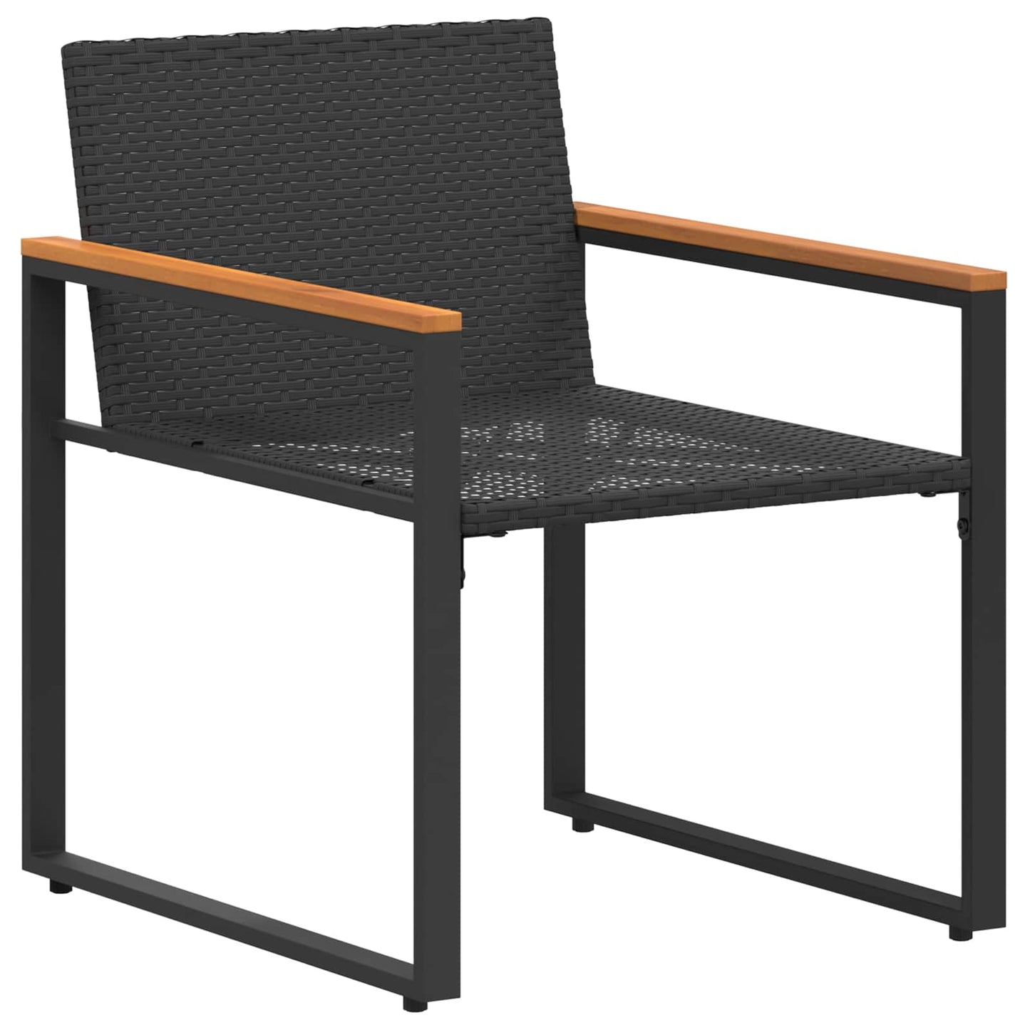 Möbelsets 3 stk. Schwarz und Türkis Rattan
