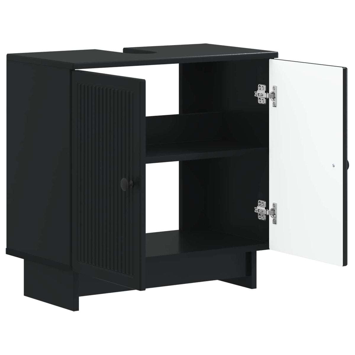 Waschbeckenschrank EDE Schwarz 59,5 x 31,5 x 59 cm
