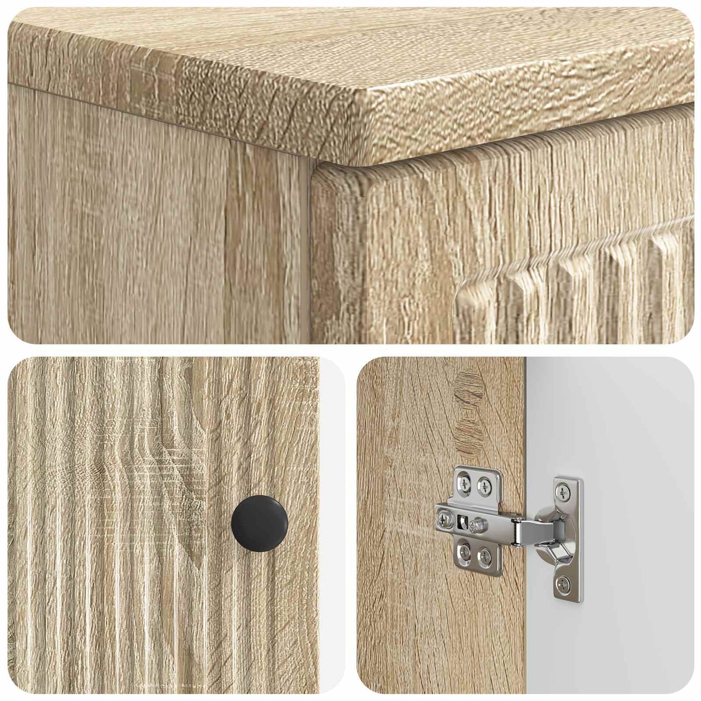 Waschbeckenschrank EDE Sonoma-Eiche 59,5 x 31,5 x 59 cm