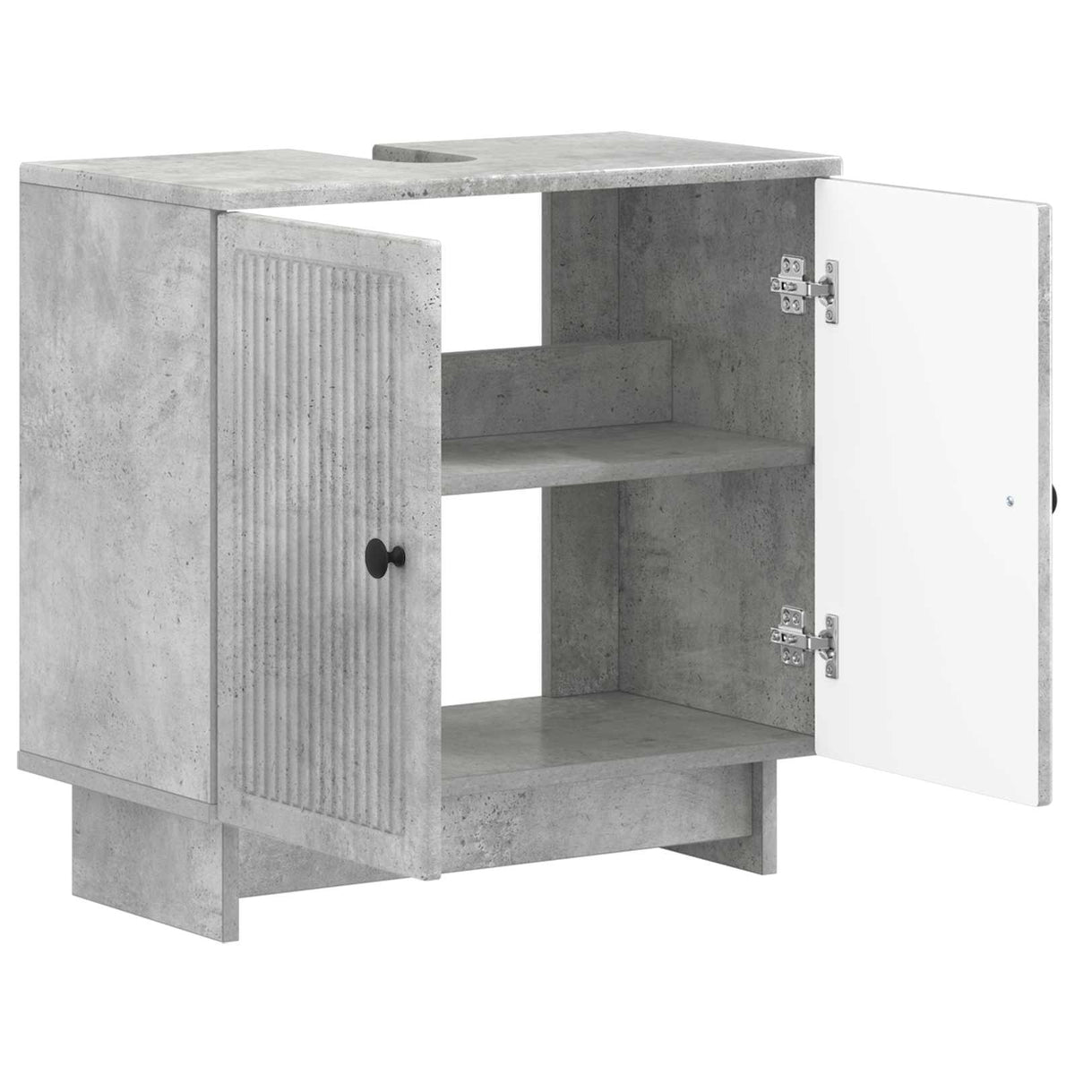Waschbeckenschrank EDE Betongrau 59,5 x 31,5 x 59 cm