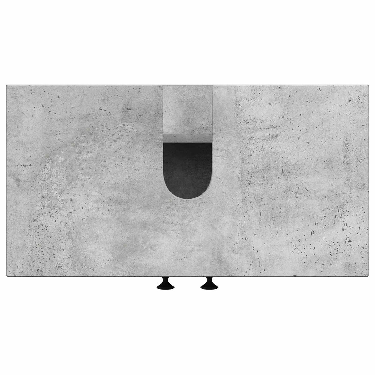Waschbeckenschrank EDE Betongrau 59,5 x 31,5 x 59 cm