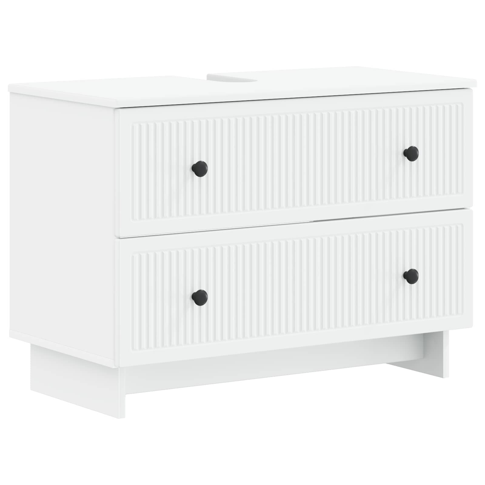 Waschbeckenschrank EDE Weiß 82 x 41 x 59 cm Holzwerkstoff