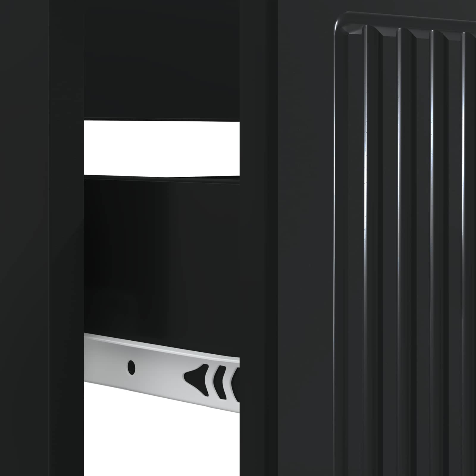 Waschbeckenschrank EDE Schwarz 82 x 41 x 59 cm Holzwerkstoff