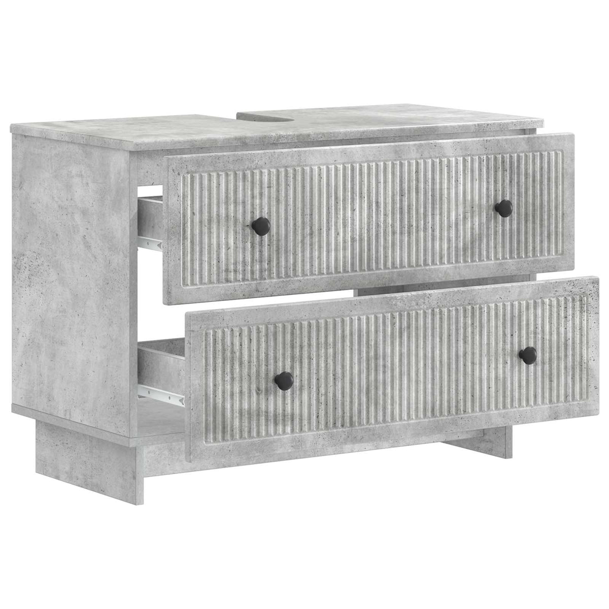 Waschbeckenschrank EDE Betongrau 82 x 41 x 59 cm Holzwerkstoff