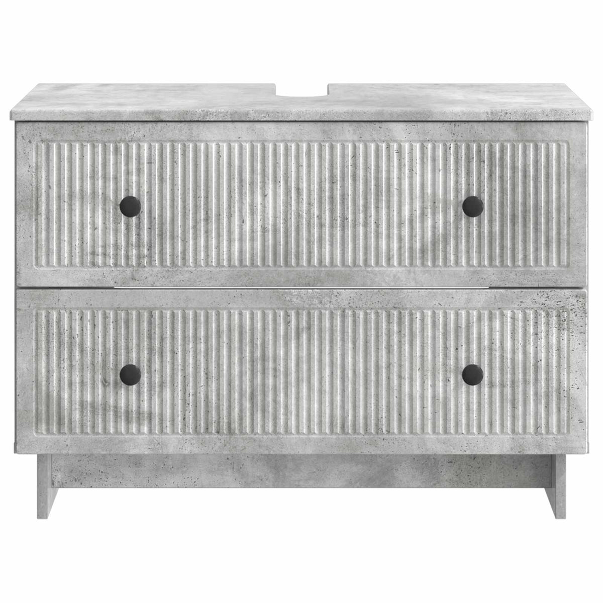 Waschbeckenschrank EDE Betongrau 82 x 41 x 59 cm Holzwerkstoff