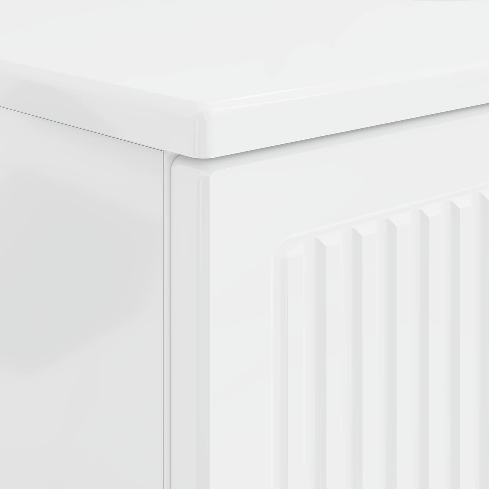 Waschbeckenschrank EDE Hochglanz Weiß 82 x 41 x 59 cm