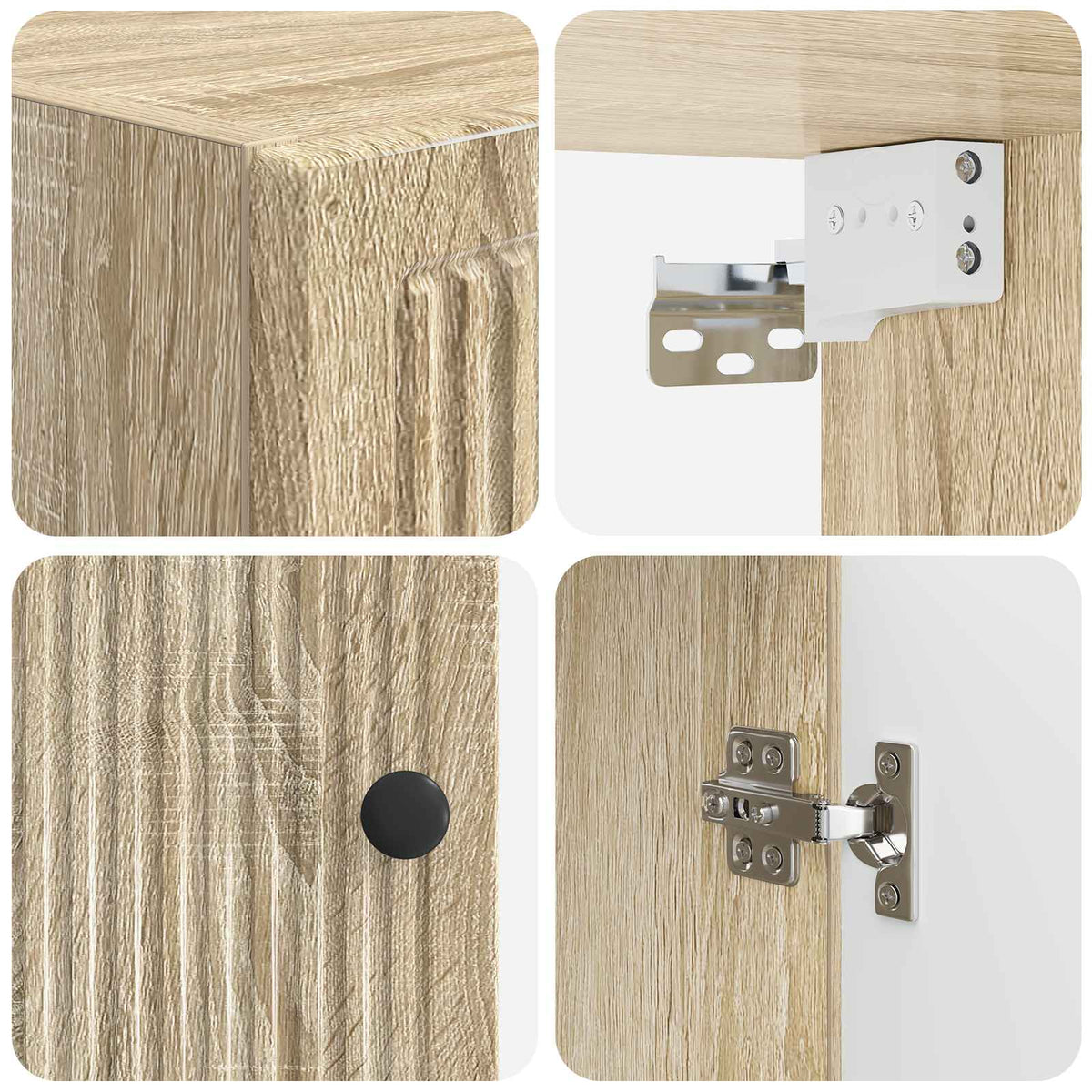 Badezimmer-Wandschrank EDE Sonoma-Eiche 30 x 31 x 59 cm