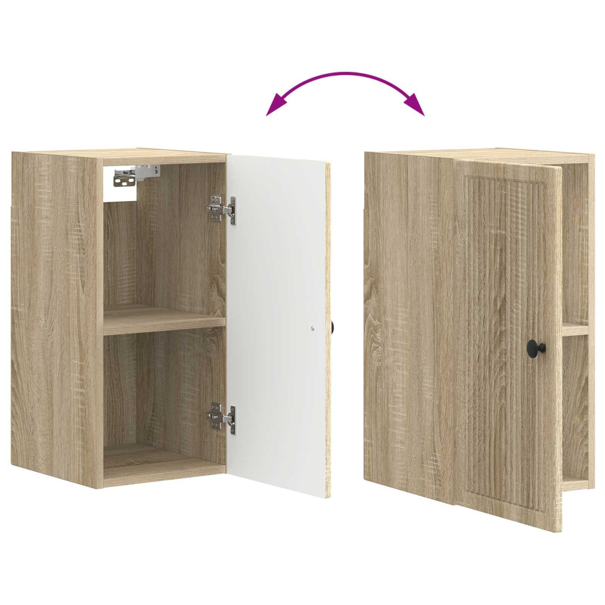 Badezimmer-Wandschrank EDE Sonoma-Eiche 30 x 31 x 59 cm