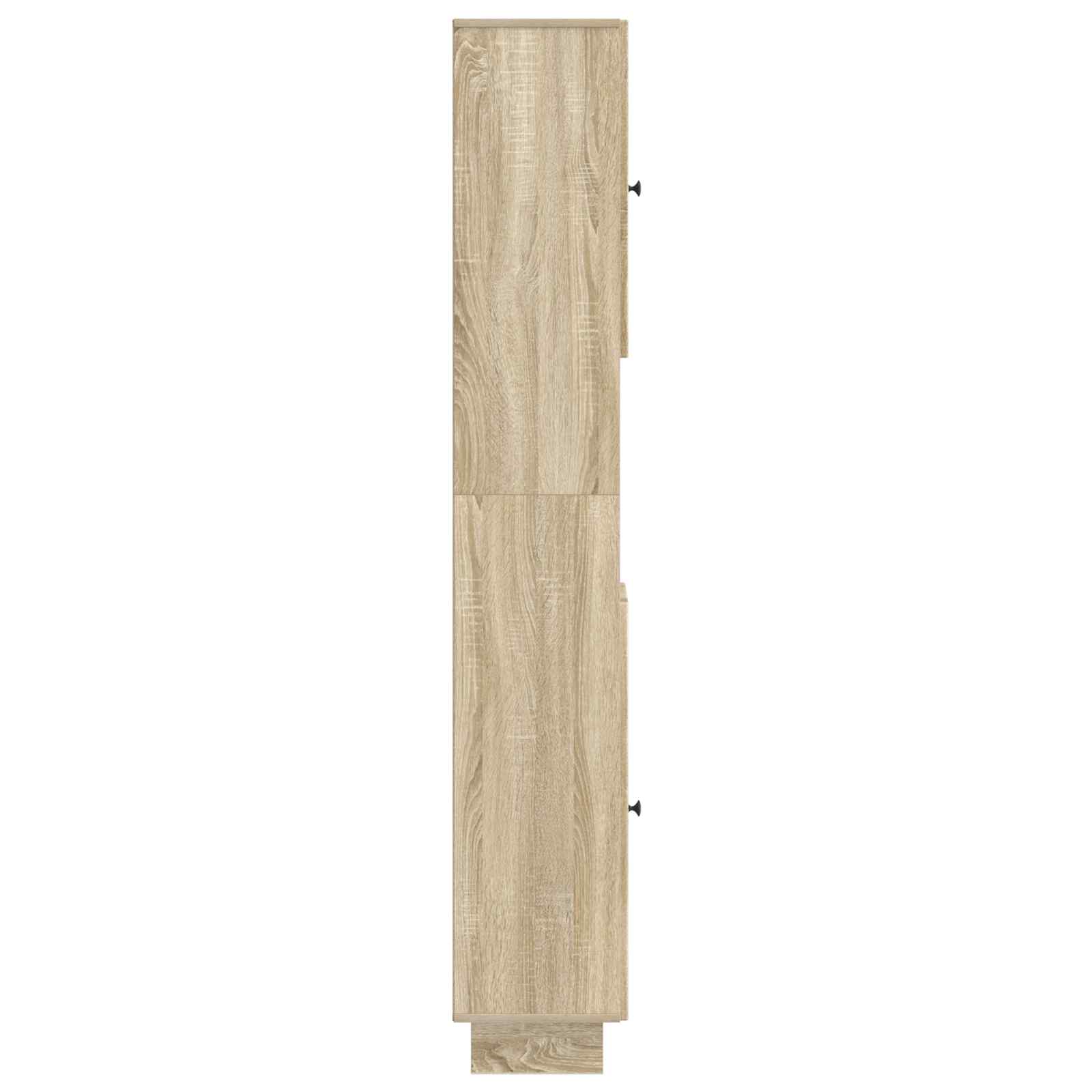 Badezimmerschrank mit offenem Regal EDE Sonoma-Eiche