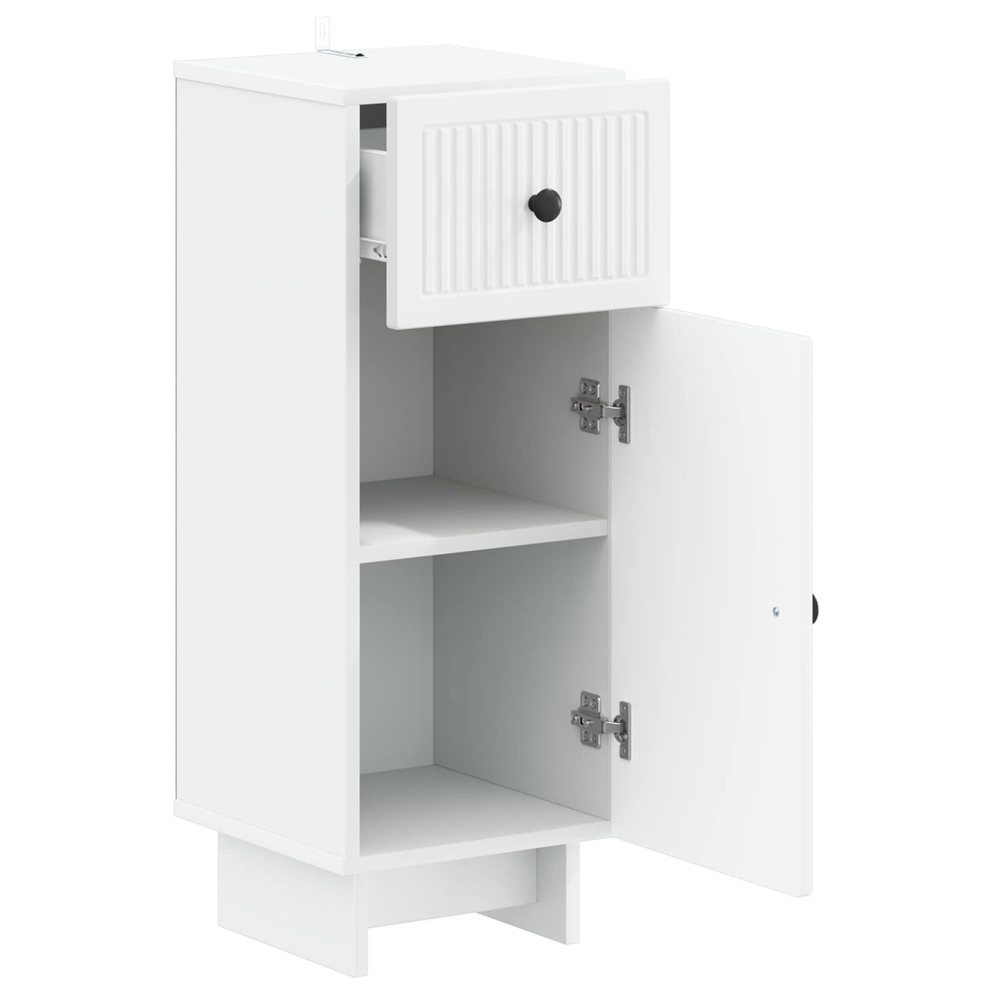 Badezimmer Aufbewahrungsschrank EDE Weiß 30 x 31 x 80 cm