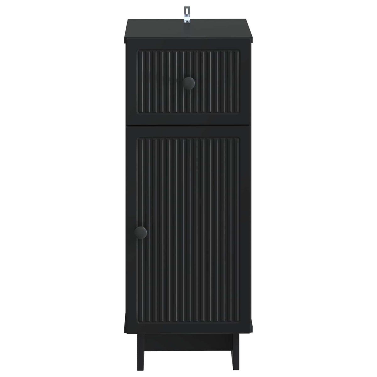 Badezimmer Aufbewahrungsschrank EDE Schwarz 30 x 31 x 80 cm