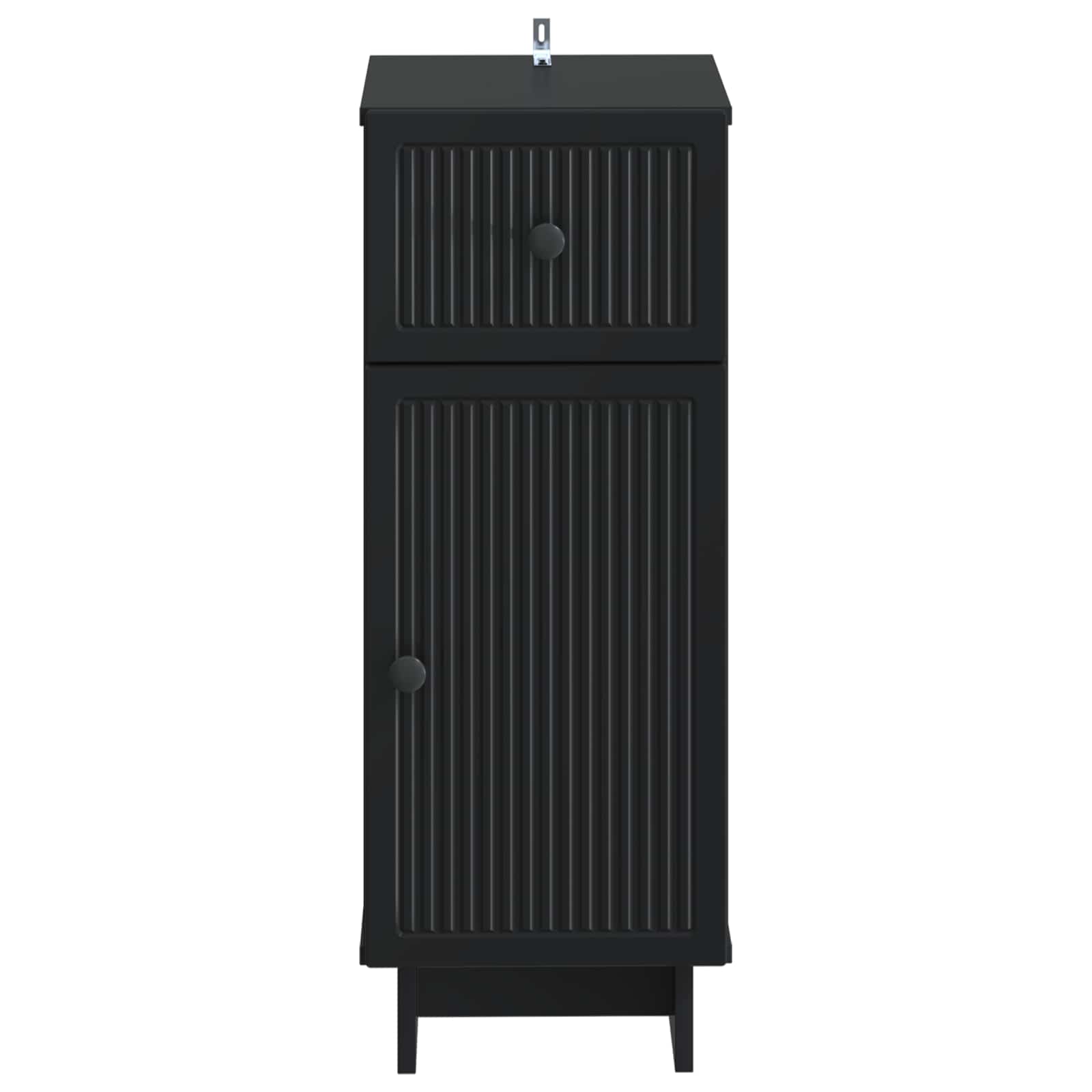 Badezimmer Aufbewahrungsschrank EDE Schwarz 30 x 31 x 80 cm