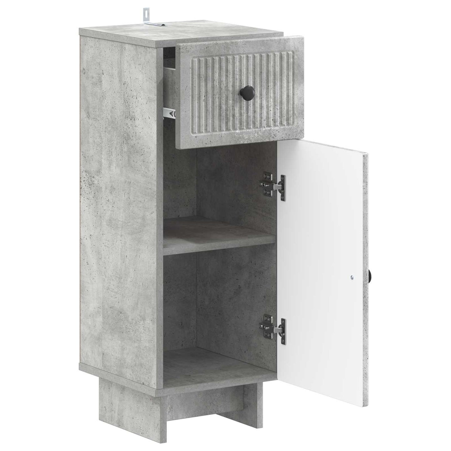 Badezimmer Aufbewahrungsschrank EDE Betongrau 30 x 31 x 80 cm