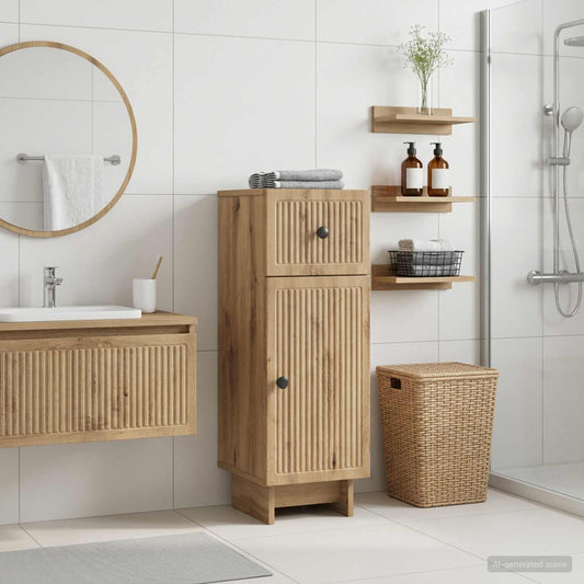 Badezimmer Aufbewahrungsschrank EDE Artisan-Eiche
