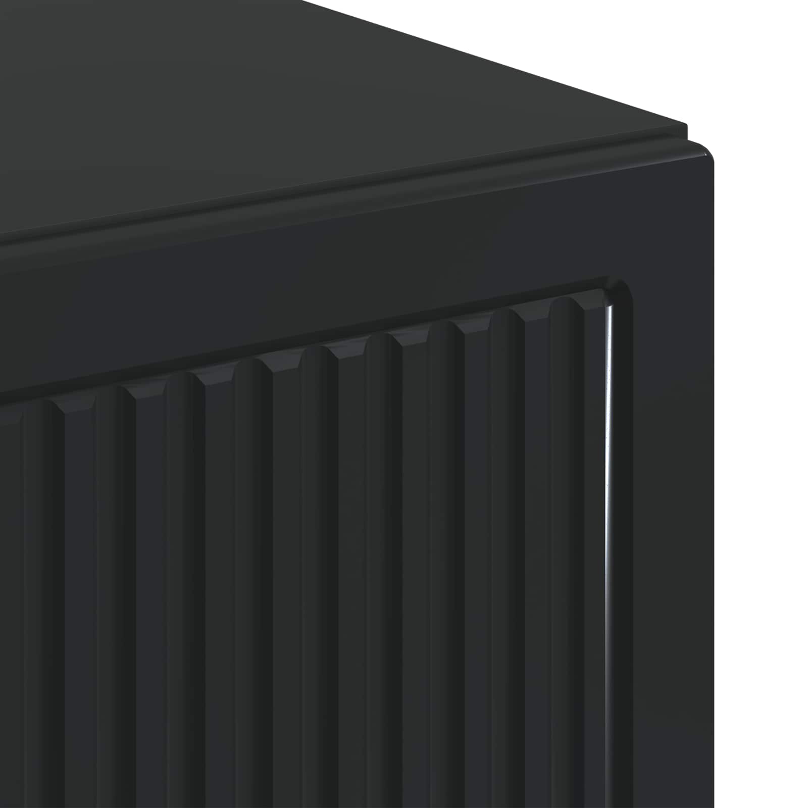 Badezimmer Aufbewahrungsschrank EDE Schwarz 59,5 x 31 x 80 cm